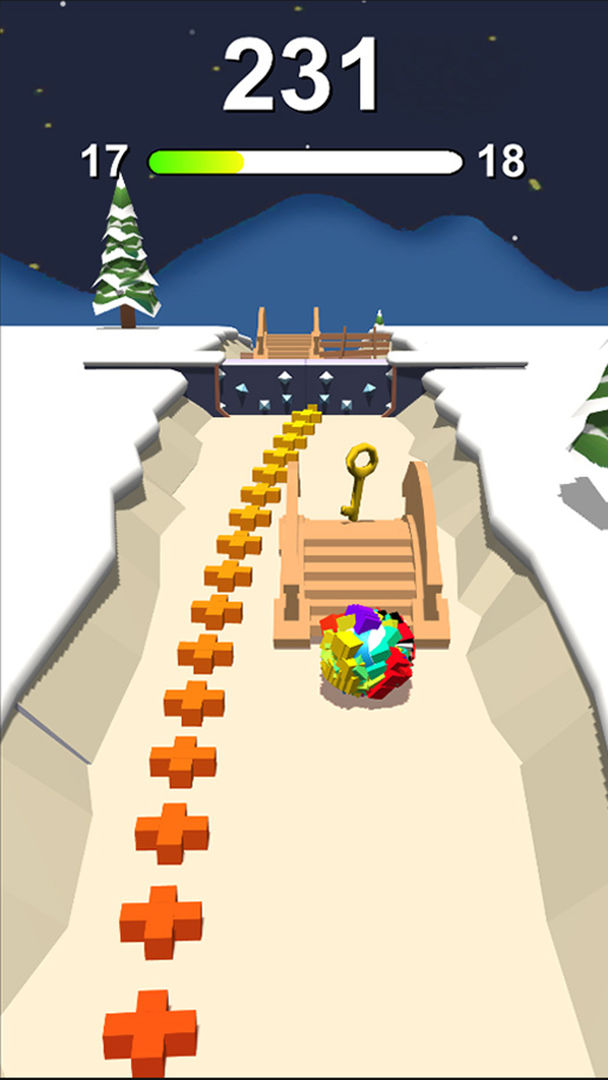 翻滚吧!粘粘球游戏截图