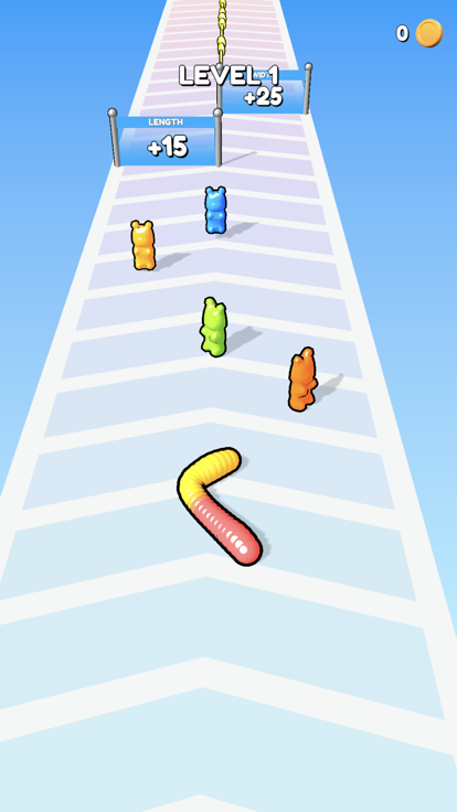 Gummy Worm Go!游戏截图