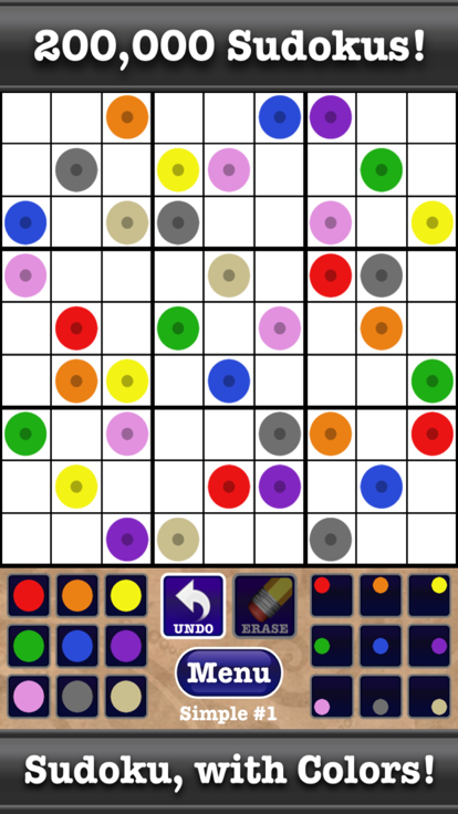 Color Sudoku Puzzles!游戏截图