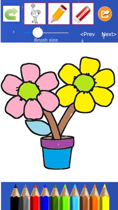 Flower Coloring Drawing book游戏截图