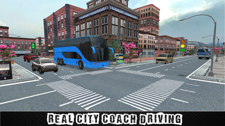Real City Coach Bus Driver Simulator 3D游戏截图