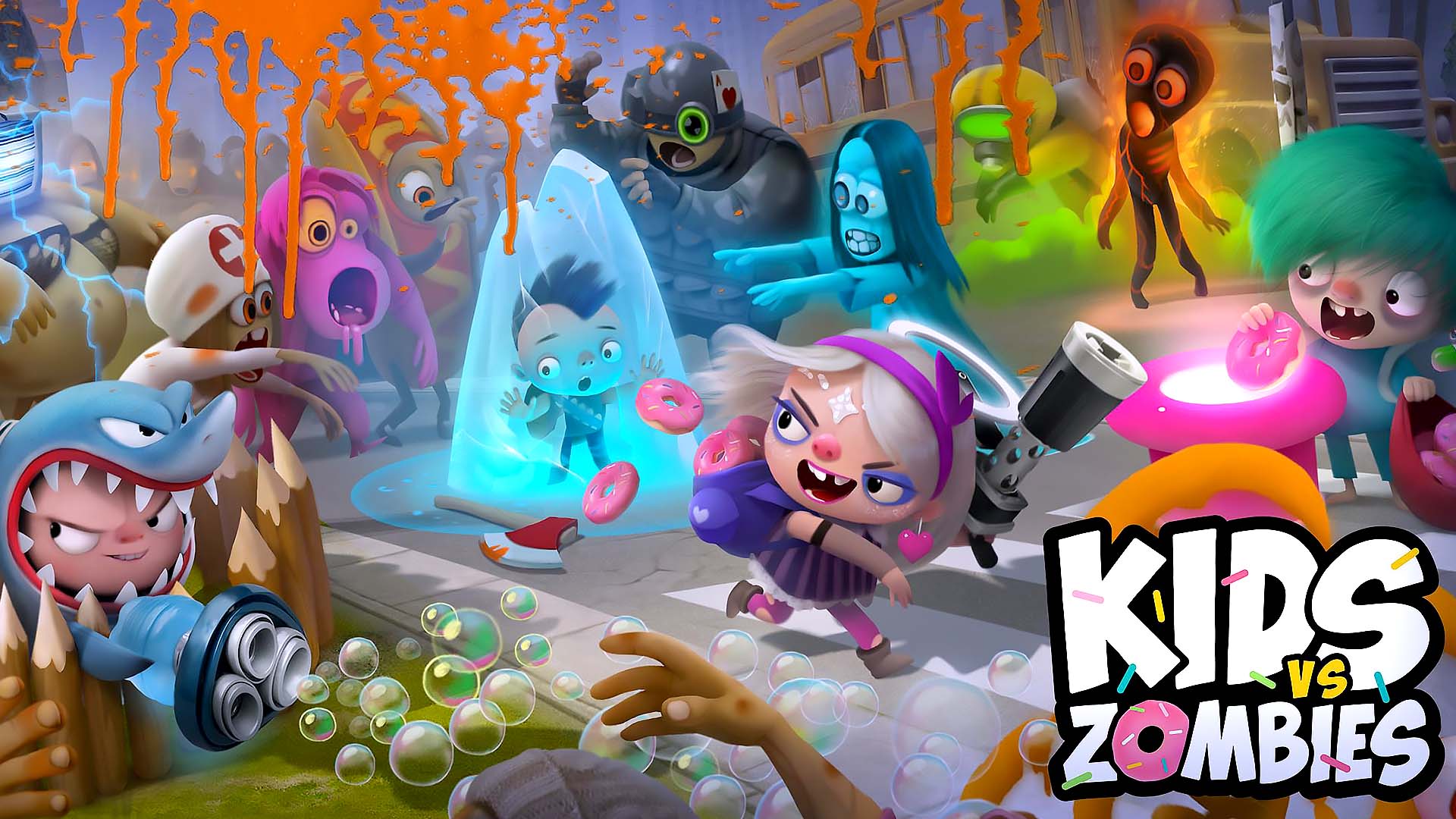 Kids vs Zombies: Donuts Brawl游戏截图