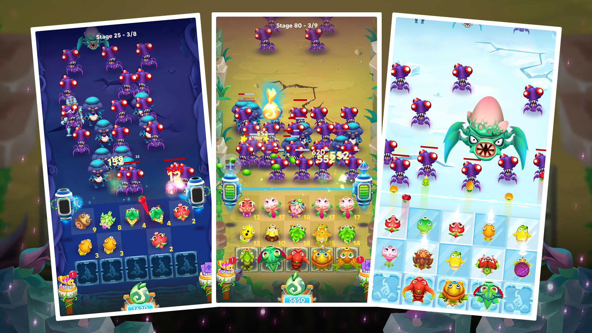 Merge Plants: Aliens Defense游戏截图