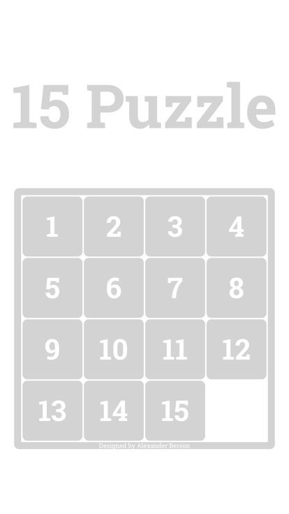 15 Puzzle for Kids*游戏截图