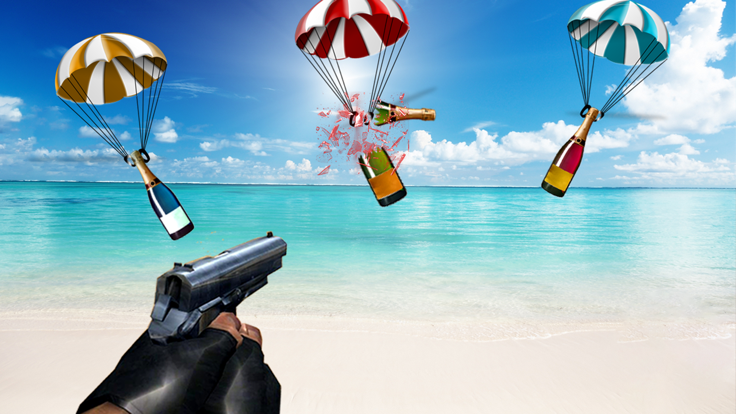 Bottle Shooting Game: Gun Game游戏截图