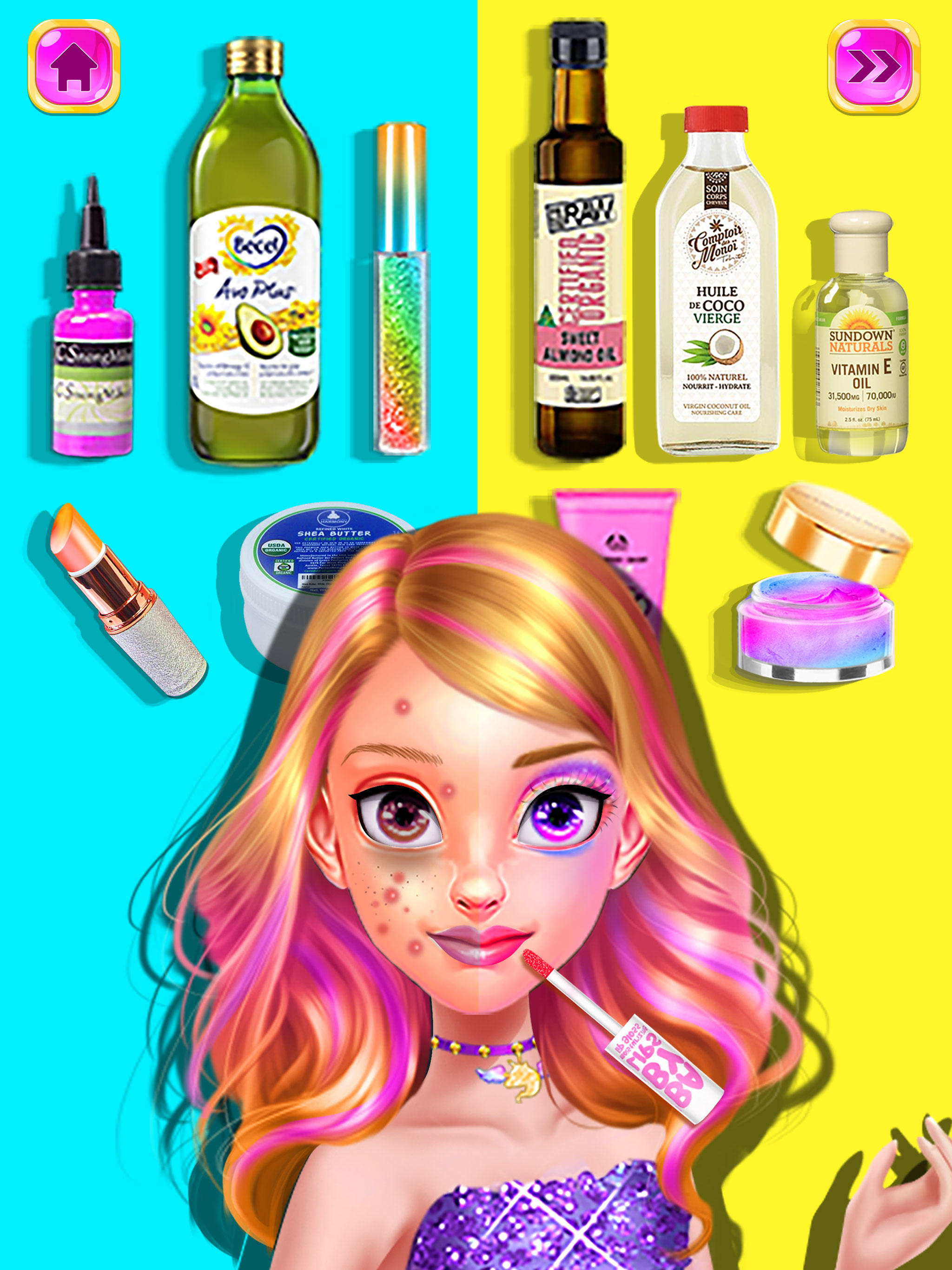 化妆游戏: 公主化妆品小游戏大全游戏截图