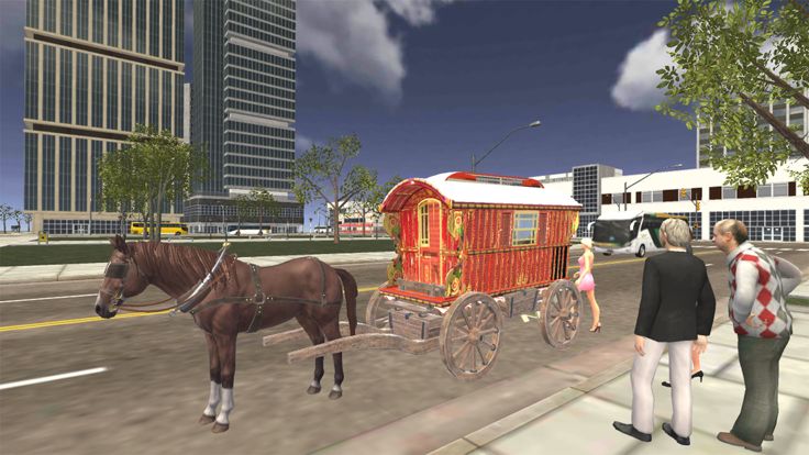 Horse Coach Simulator 3D游戏截图