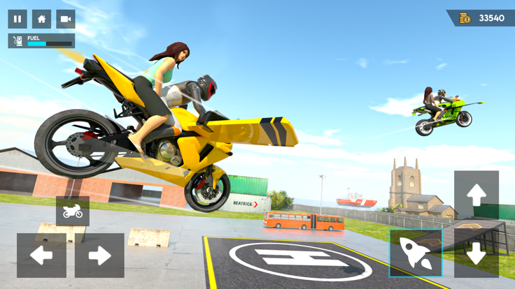 Flying Motorbike Driving Sim游戏截图