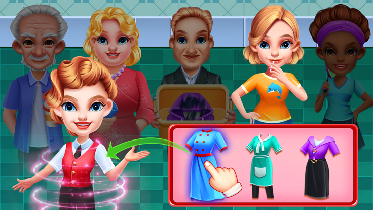 洗衣店模拟经营-休闲益智男孩女孩们的衣服清理游戏截图