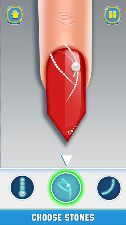 亚克力指甲 - 美甲游戏 - 美甲沙龙游戏 - 化妆女孩游戏游戏截图