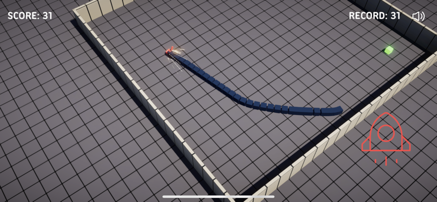 贪吃的方块蛇游戏截图