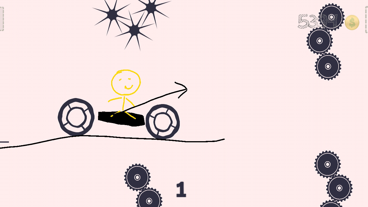 卡通二轮车游戏截图