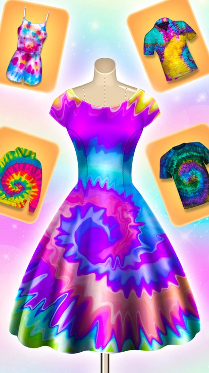 DIY扎染疯狂时尚工作游戏截图