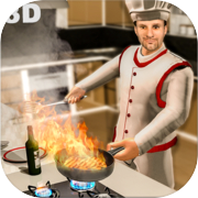 真正的烹饪游戏的3D虚拟厨房厨师