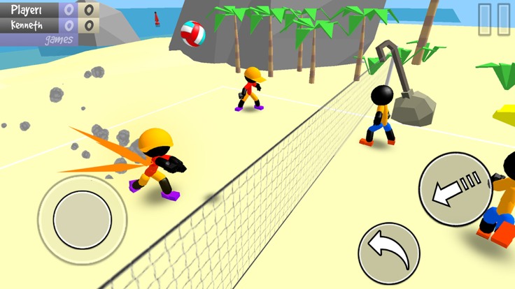 Stickman Beach Volleyball游戏截图