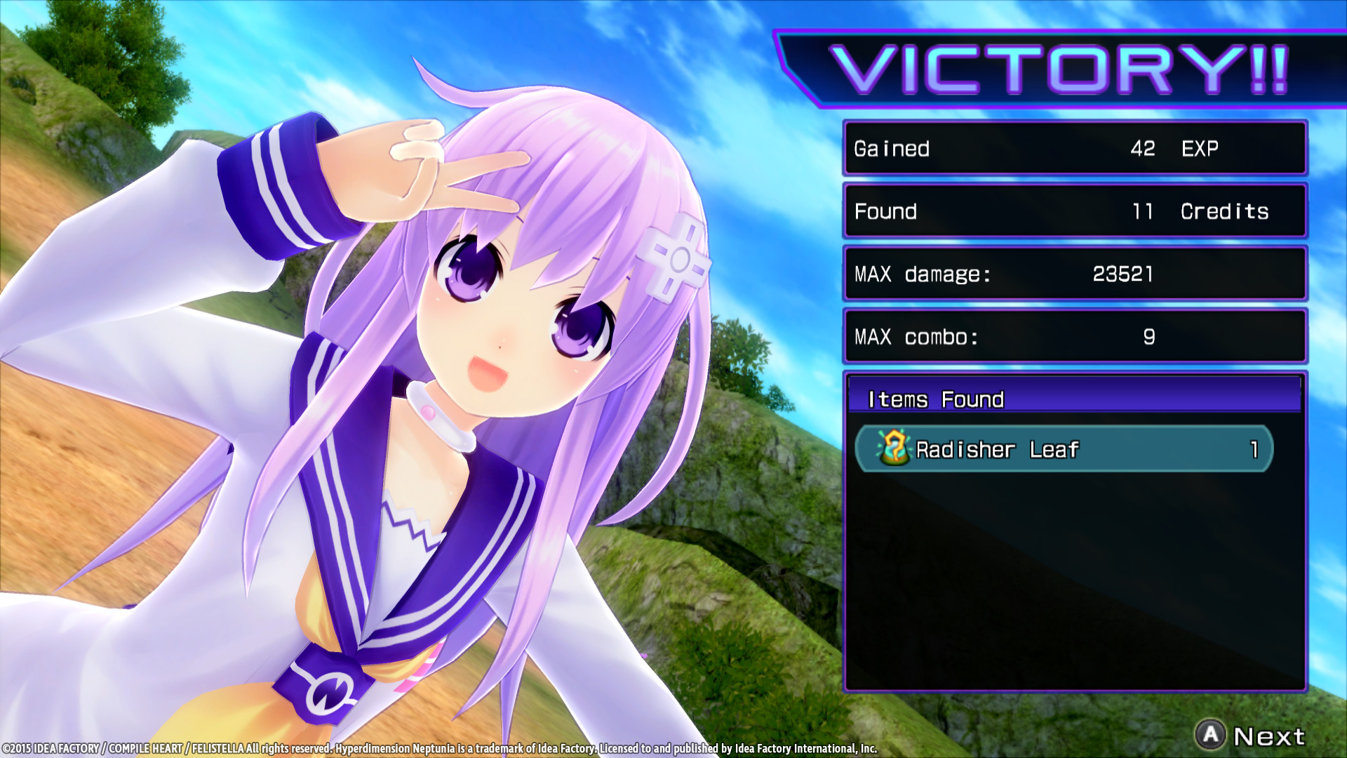 Hyperdimension Neptunia Re;Birth2: Sisters Generation游戏截图