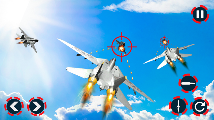 天空战斗机 3d：空战模拟游戏截图