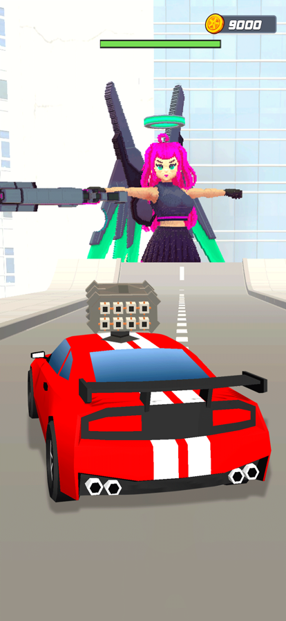 Car vs Blocky Monster 3D游戏截图