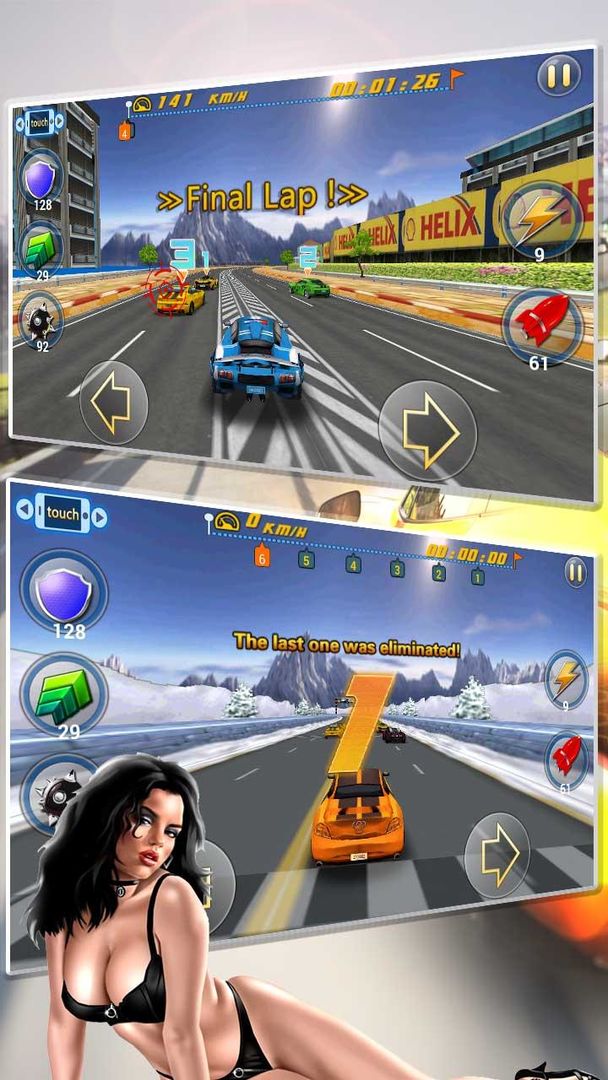 Screenshot of Real Furious Racing 3D 2