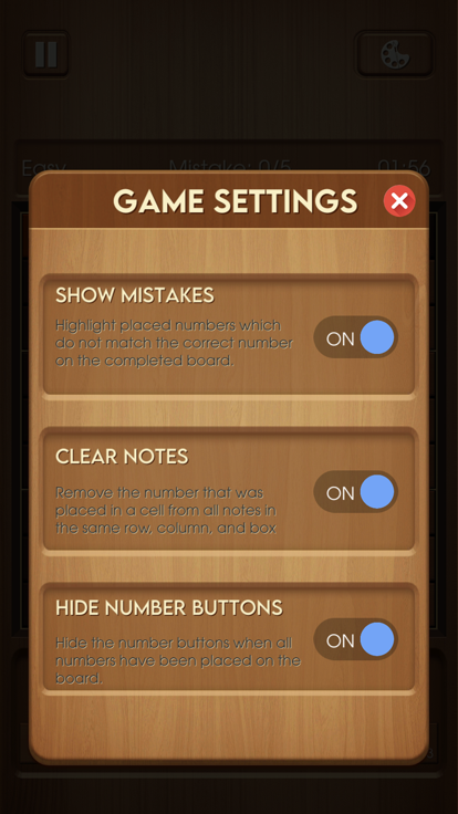 Wood Sudoku游戏截图