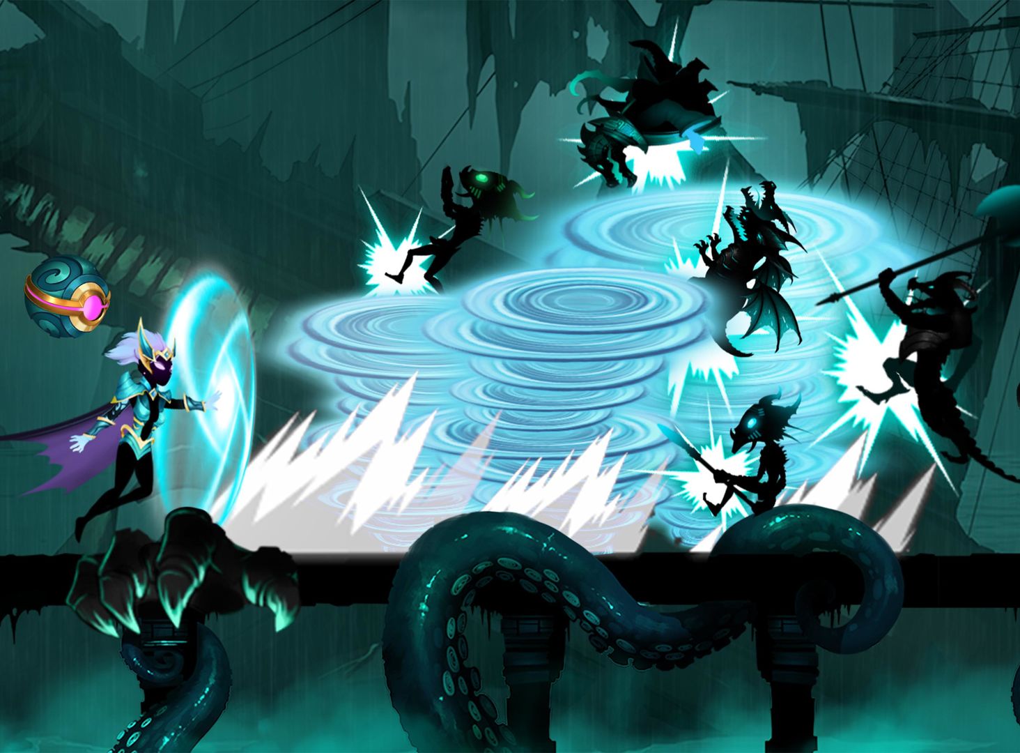 Screenshot of Stickman Legends: 影子打架 - 離線遊戲