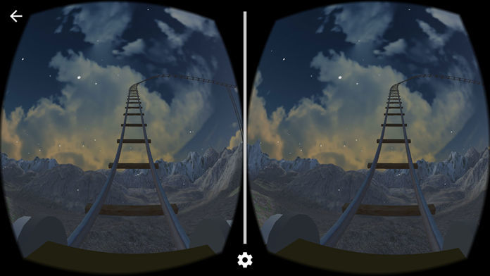 VR Mountain RollerCoaster for Cardboard Glasses游戏截图