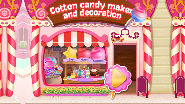 Cotton Candy Maker & Decorate游戏截图