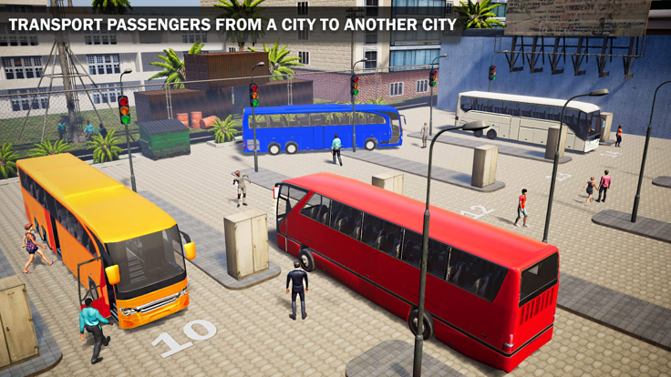 City Bus Transport Drive Sim游戏截图