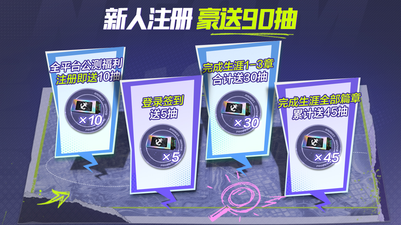 新人福利，注册豪送90抽！
