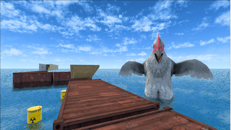 لعبة الدجاجة - لعبة رعب游戏截图