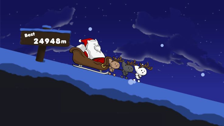 Flying Santa Cat游戏截图