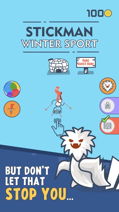 Stickman Ski - winter sports游戏截图