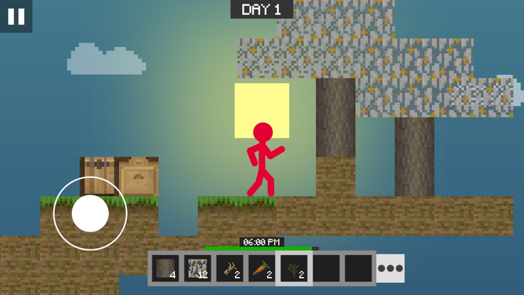 Stickman Skyland: Cube Craft游戏截图