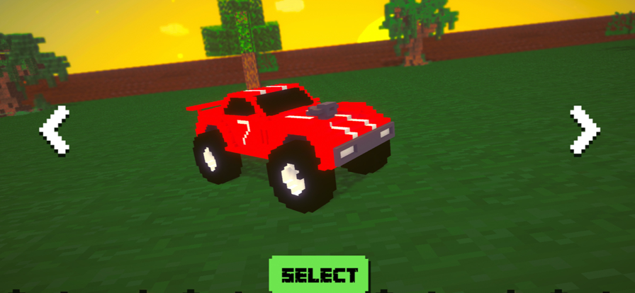 2 Player Blocky Road Racing游戏截图