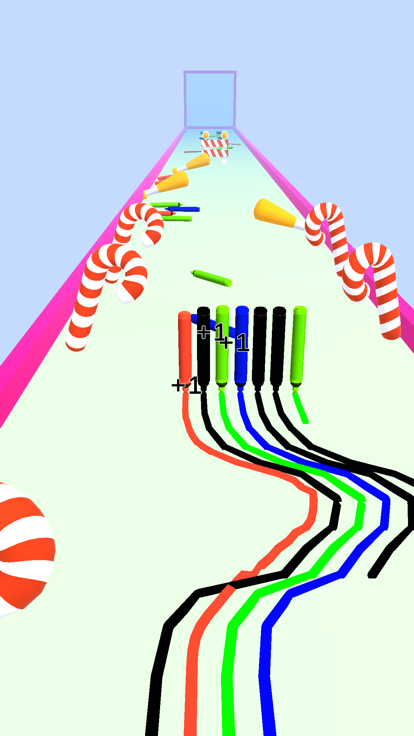 Pencil Runner : Rush Color游戏截图