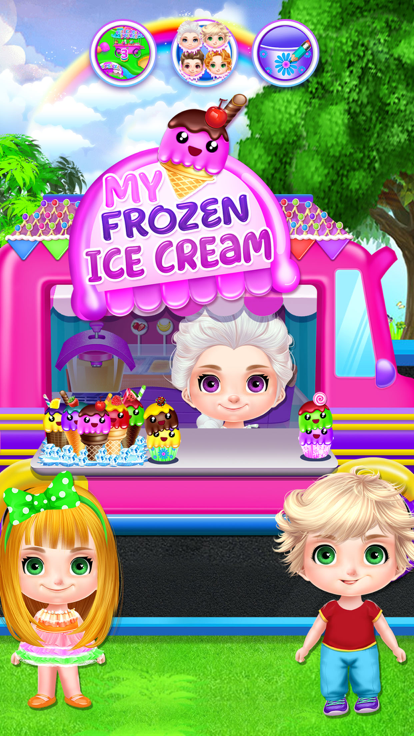魔雪奇緣小女孩游戏!冰雪奇缘做冰淇淋游戏游戏截图
