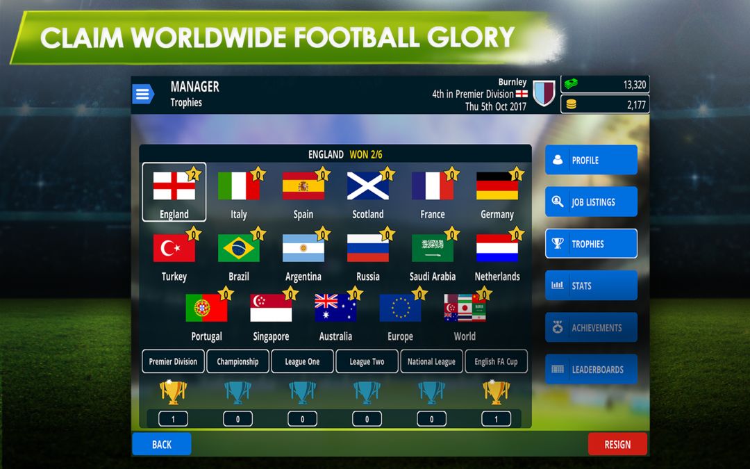 Championship Manager 17游戏截图