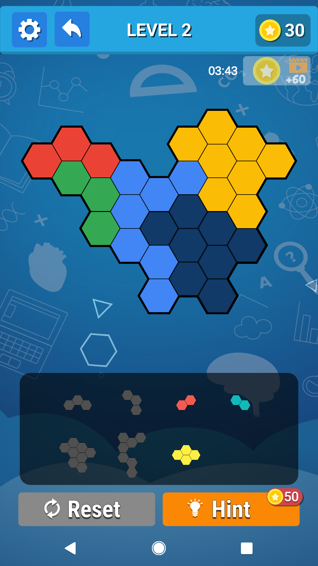 Hexagon Block Puzzle游戏截图