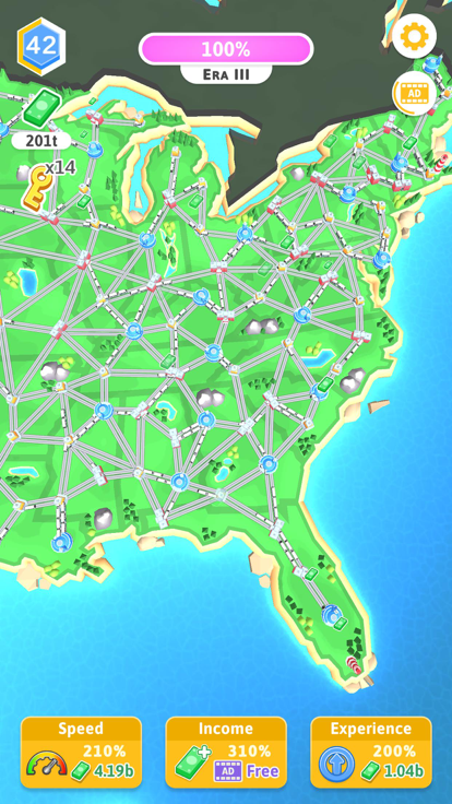 Train Empire: Connect Railroad游戏截图