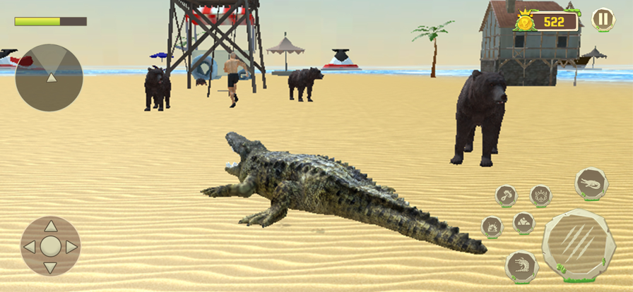 Crocodile Attack Animal Games游戏截图