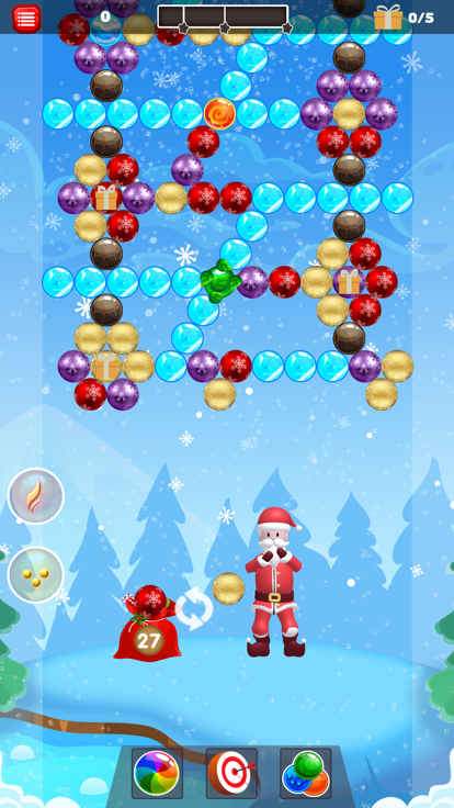Christmas Santa Bubble Shooter游戏截图