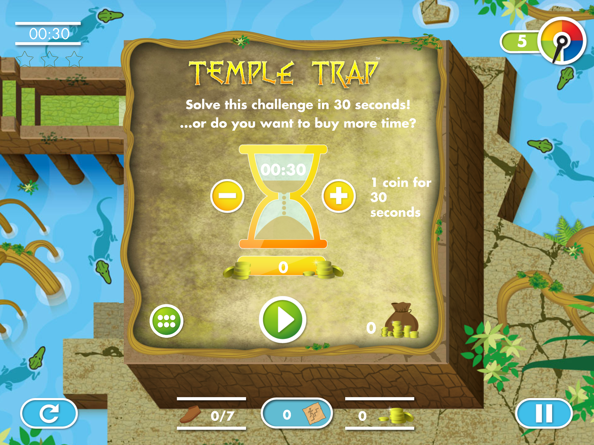 Temple Trap Free by SmartGames游戏截图