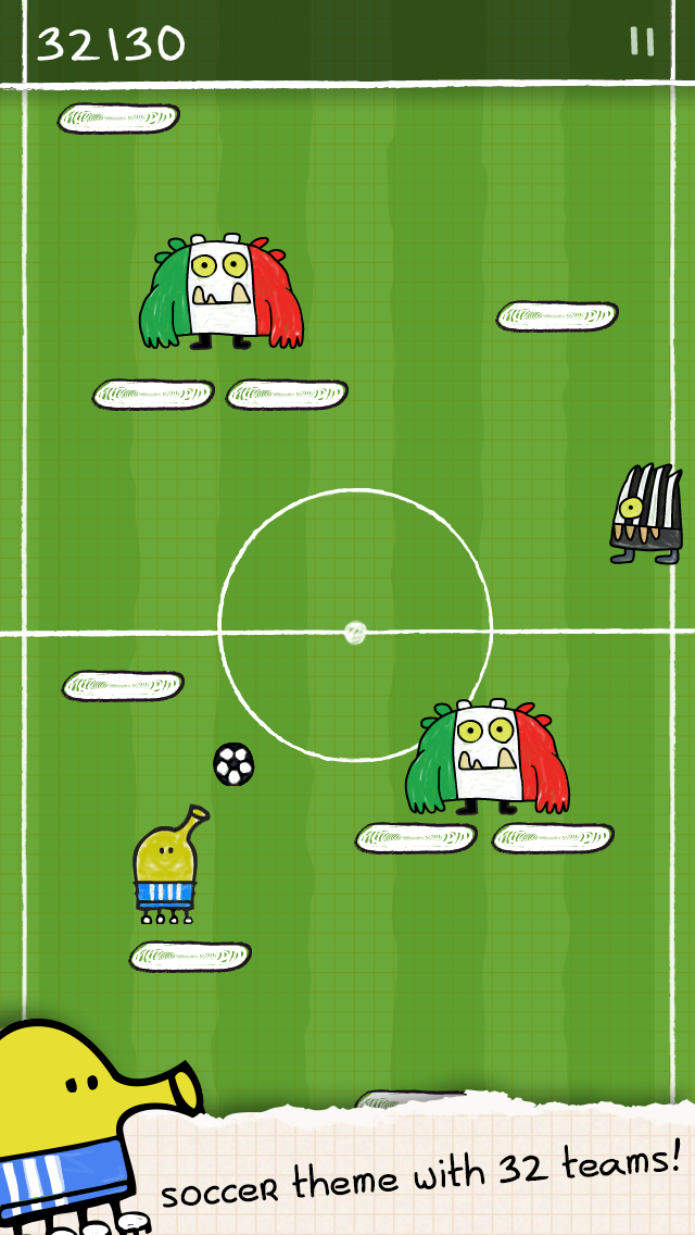 涂鸦跳跃游戏截图