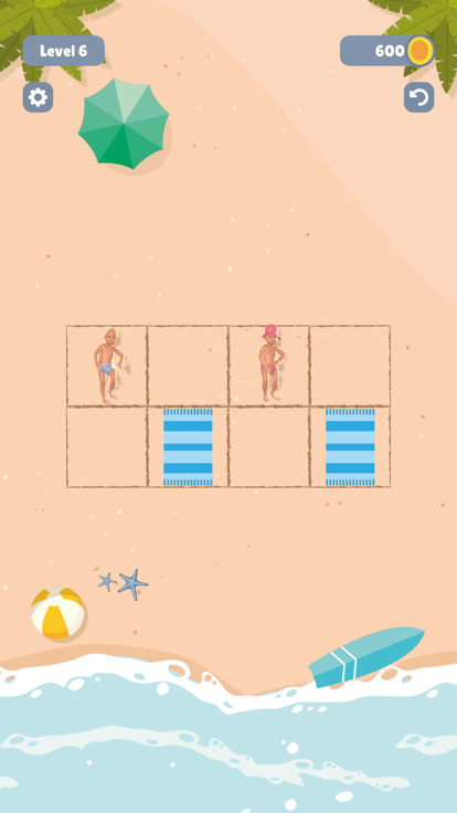 Towel Sort - Beach Edition游戏截图