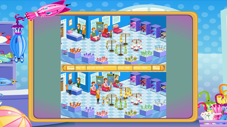 欢乐雨伞店购物游戏游戏截图