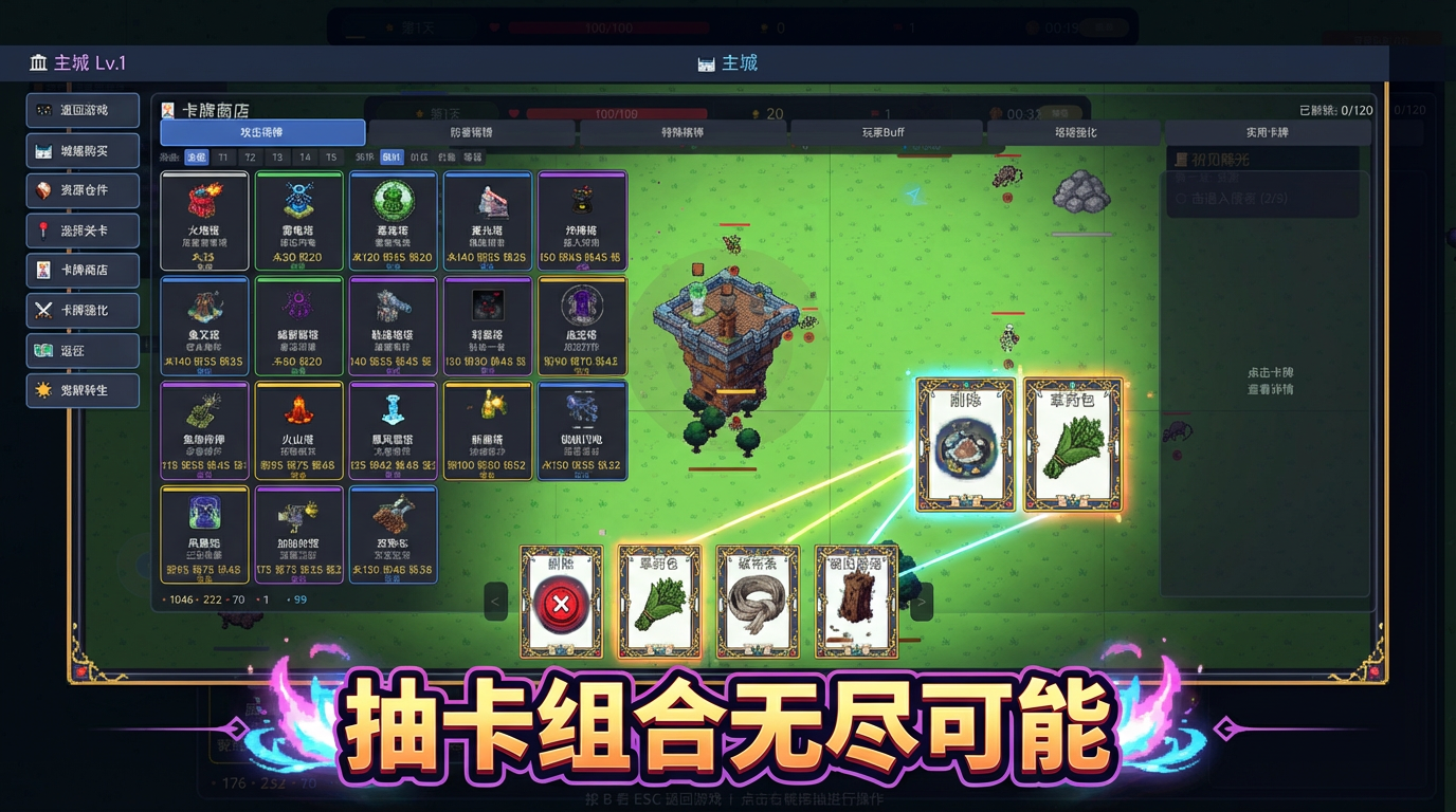 卡牌防御幸存者游戏截图