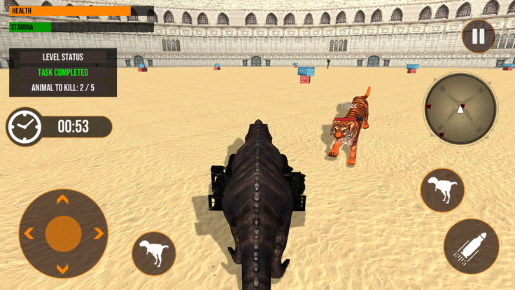 Dinosaur in Fighting Arena游戏截图