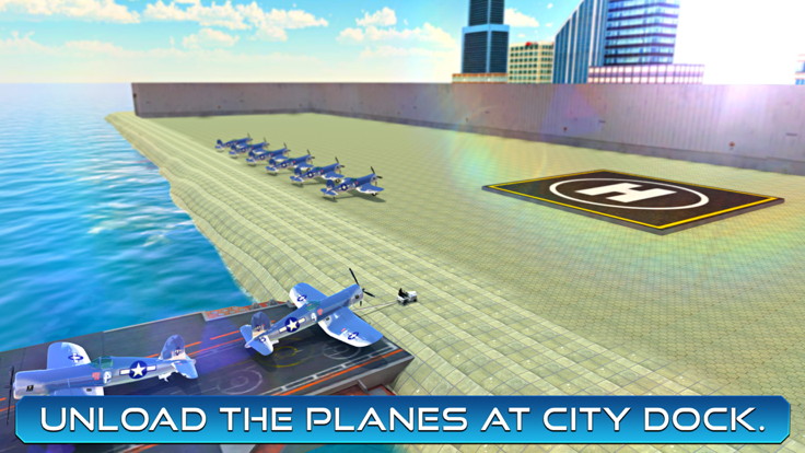 飞机运输船＆海上模拟器3d游戏截图
