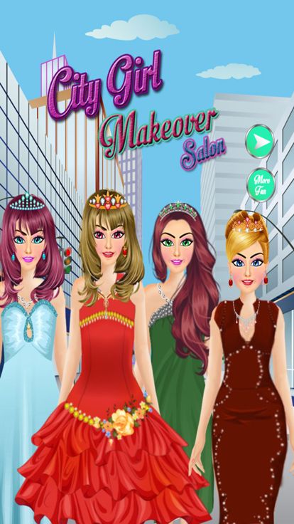 城市女孩美容沙龙-美丽女孩游戏截图