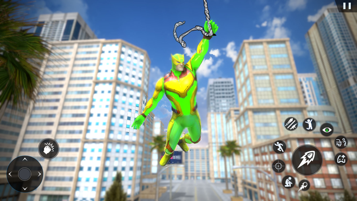 Amazing Rope Hero - Crime City游戏截图